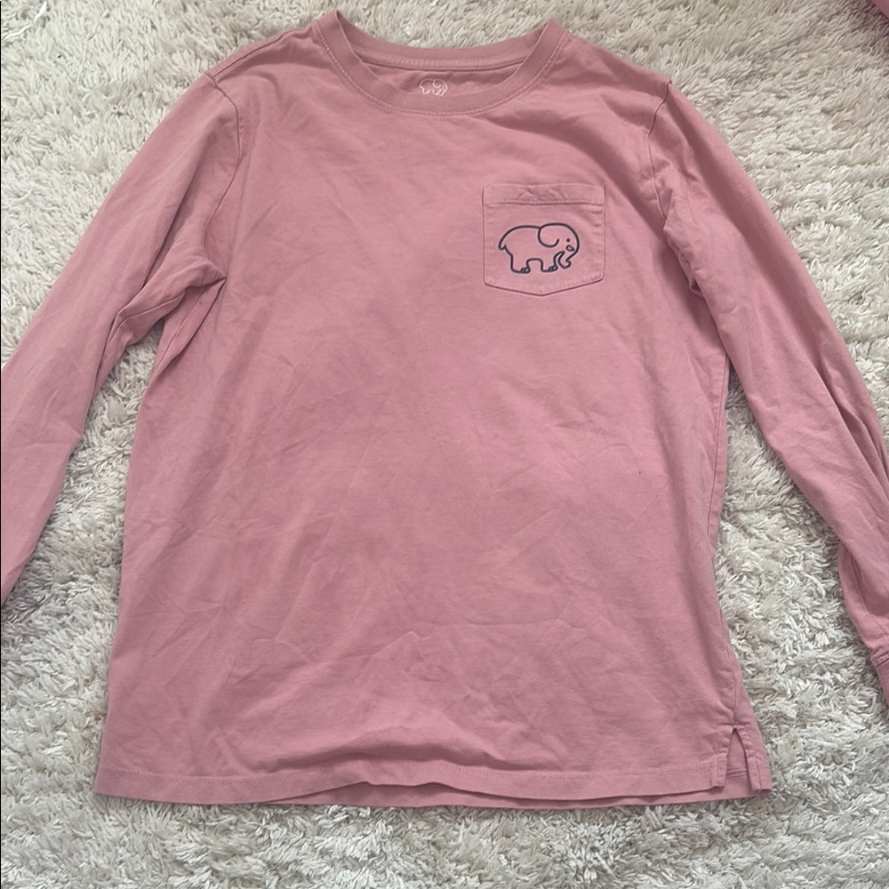 Ivory Ella Pink Long Sleeve Tee Soft Cotton Blend